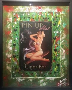 Voir le détail de cette oeuvre: «  Cigar Bar Pin-up « 